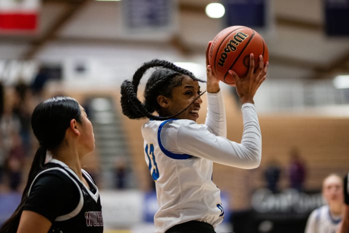 Jefferson Willamette 6A Oregon girls basketball quarterfinal 2024 Naji Saker-74